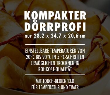 Сушарка для овочів та фруктів GASTROBACK Mini Professional срібляста (46604) - компактна, 400 Вт, нержавіюча сталь