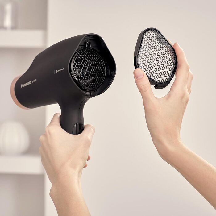 Фен для волосся Panasonic EH-NA63 Nanoe з дифузором та вузьким соплом, 2000 Вт, Рожеве золото