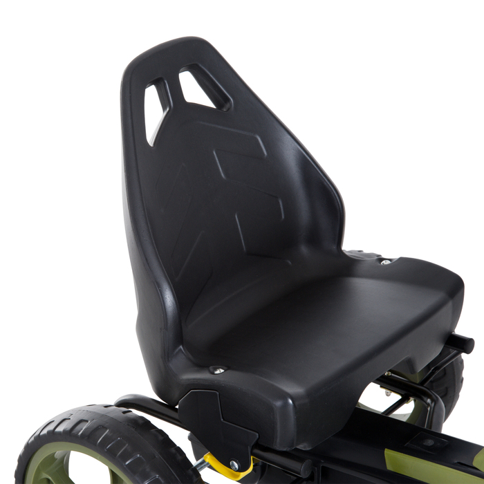 Дитячий карт Tretauto, каталка з ручним гальмом, модель Kettcar з регульованим сидінням, підходить для дітей від 3 років, колір зелений, розміри: 105 x 54 x 61 см