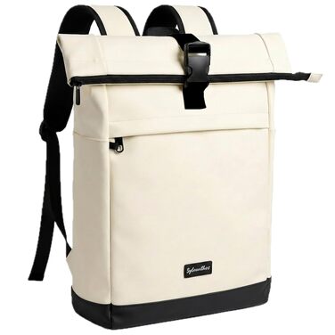 Водонепроникний рюкзак для ноутбука Rolltop 18-25Л, білий (30x13x48 см)