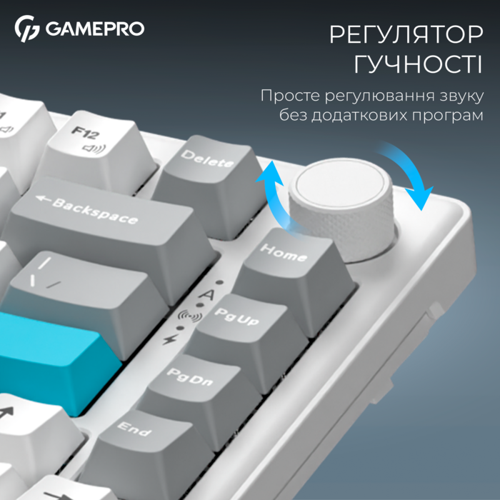 Бездротова механічна клавіатура GamePro Asgard Yord (MK266WH)