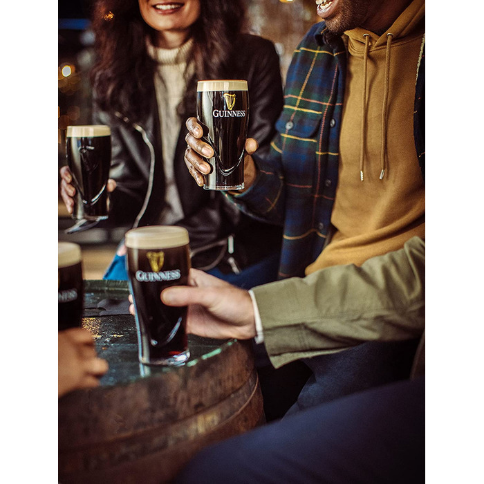 Пивні келихи Guinness Glas 2 шт x 568 мл з логотипом та арфою - набір для пива