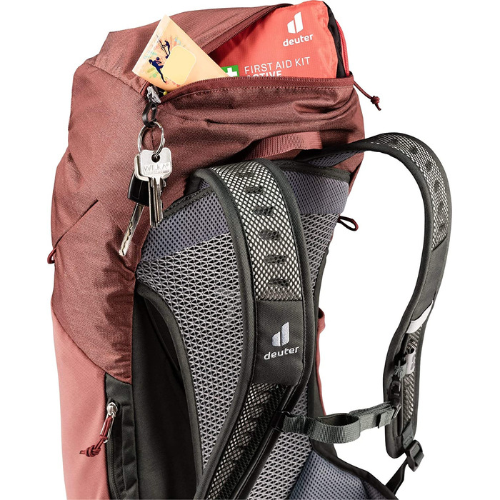 Рюкзак для туризму Deuter AC Lite 24, червоно-зелений, 24 л