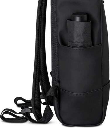 Рюкзак Johnny Urban Harvey Medium чорний, роллтоп 15л, водостійкий, для ноутбука, для міста, унісекс