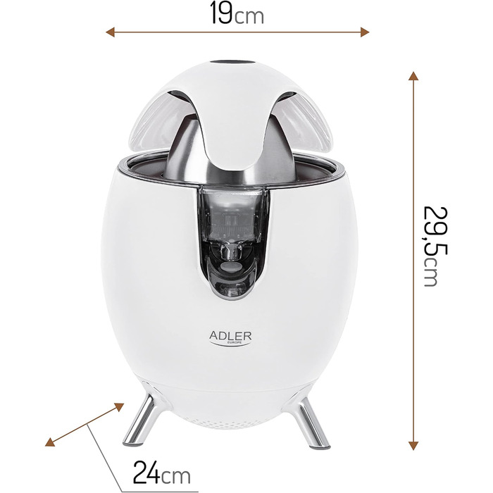 Соковижималка для цитрусових Adler AD 4013, біла, електрична