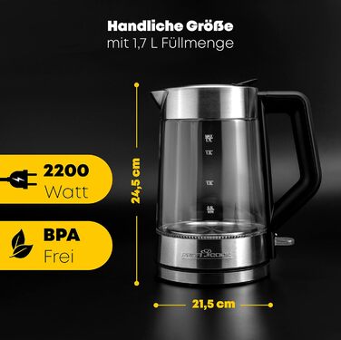 Електричний чайник 1,7 л PC-WKS 1190 G ProfiCook