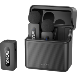 Бездротовий петличний мікрофон BOYA BY-V35 TRS for camera Black