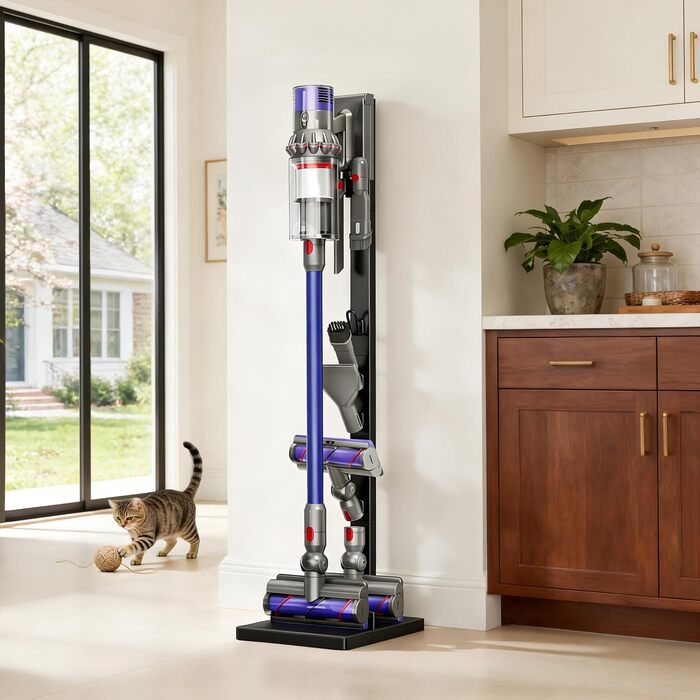 Підставка для пилососа Dyson pickpiff — універсальний стійкий тримач для моделей V15, V12, V11, V10, V8, V7, V6 з органайзером для аксесуарів, без свердління