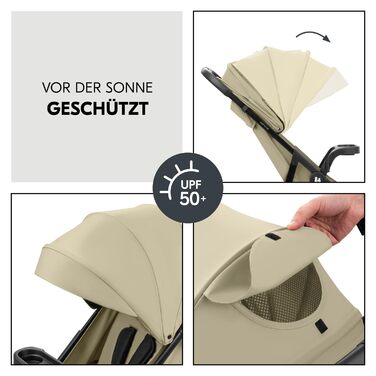 Дитяча коляска 3в1 Hauck Shop N Care Travel Set Olive - Buggy, люлька, автокрісло i-Size, підстаканник, SPF 50+, регульована спинка, складна