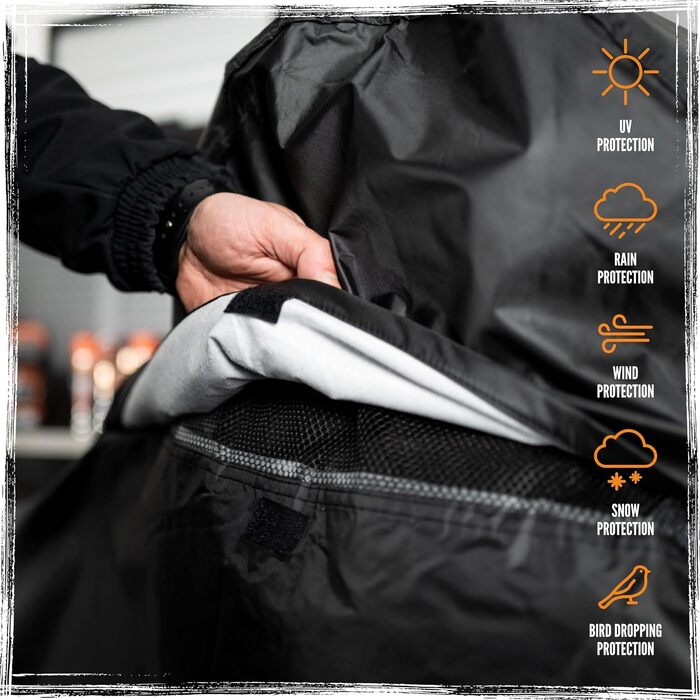 Водонепроникний чохол для мотоцикла TruTension Heavy Duty, чорний, розмір M
