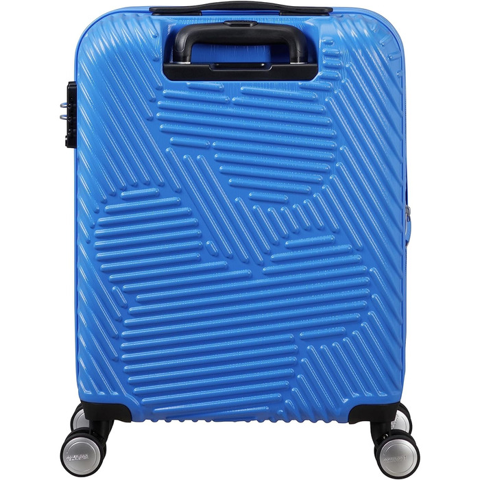 Дорожня валіза American Tourister Mickey Clouds Spinner S, розширювана, 55 см, 38/45 л, синя (Mickey Tranquil Blue), ручна поклажа