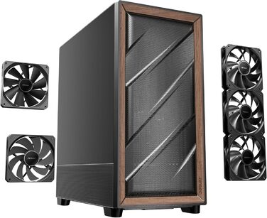 Корпус для ПК Antec GEH Flux SE Midi Tower чорний, для ігрових та офісних систем, вентиляція, роздрібна версія