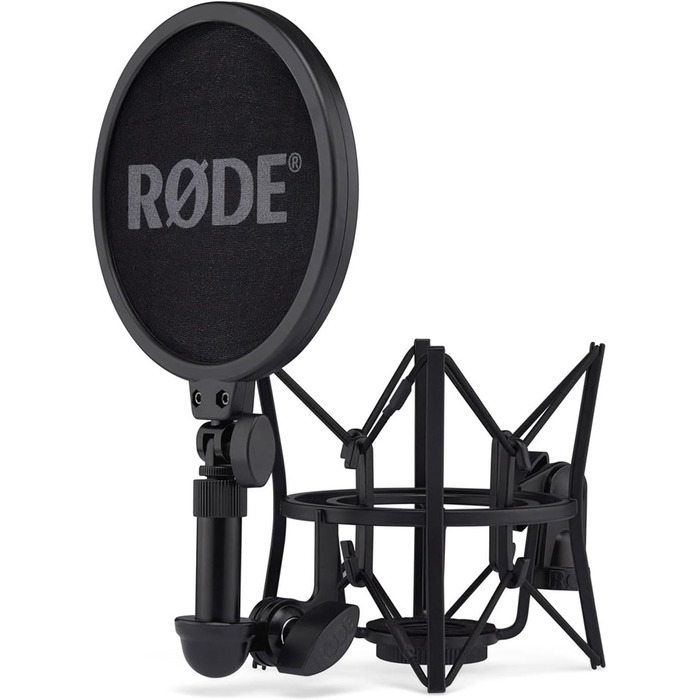 Студійний конденсаторний мікрофон Rode NT1 Signature Black з мікрофонним тримачем keepdrum MS138, чорний