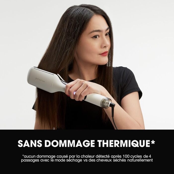 ghd Duet Styler – 2-в-1 випрямляч і фен, стайлер гарячого повітря для укладки вологого волосся, чорний