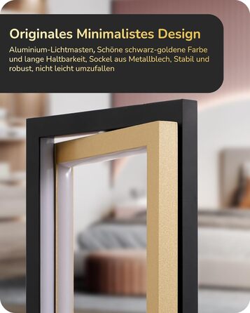 EDISHINE LED настільна лампа з дотиковим димером, сучасна чорна-золота металева лампа для спальні, вітальні, офісу, 3 режими кольору, 750 люмен, подарунок