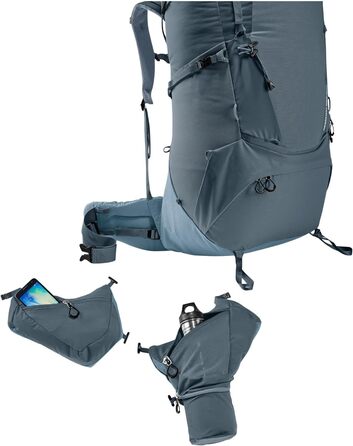 Туристичний рюкзак Deuter Aircontact Core 70+10 л графітовий
