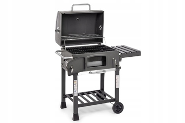 Вугільний гриль Activa Mastercook Angular із чавунним решіткою, 57,5 x 42,0 см