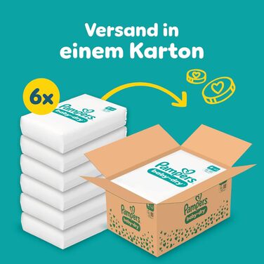Підгузки Pampers Baby-Dry розмір 4 (9-14 кг), 204 шт, захист від протікань та комфорт на ніч