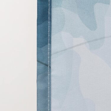 Душова завіса Sealskin Earth 180x200 см, поліестер, темно-зелена/біло-бежева