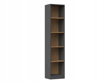 Стелаж TopEshop 40 x 182 x 30 см, антрацит, дуб артизан