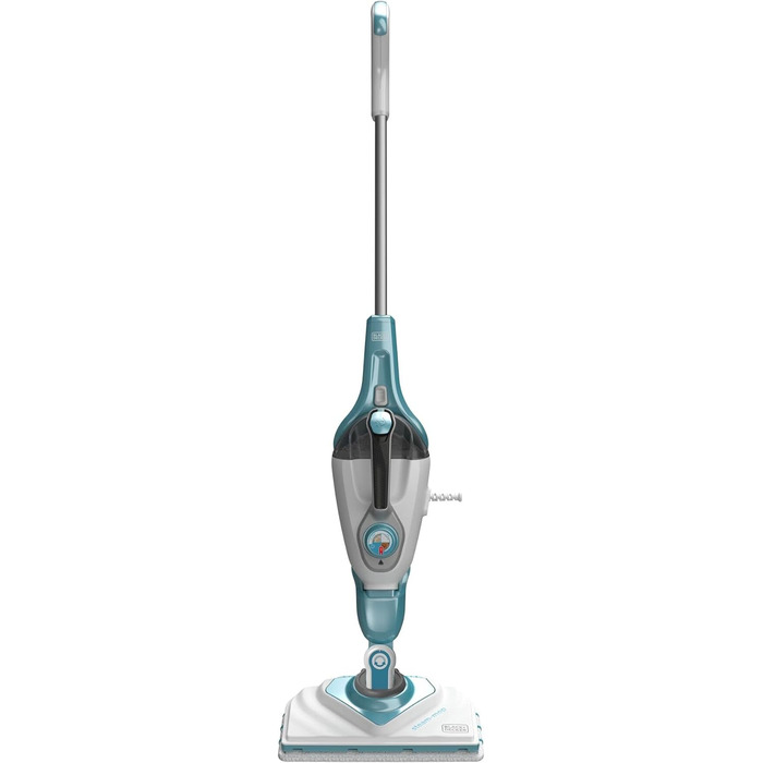 Парова швабра Black+Decker 1600Вт 2в1 з ручним парогенератором BHSM1615DAM, для прибирання дому, з технологією AutoSelect, 16 аксесуарів