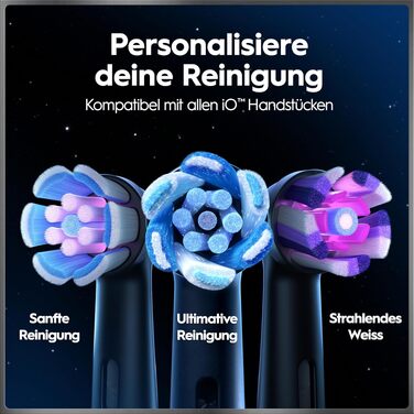 Електрична зубна щітка Oral-B iO Series 10 Cosmic Black, набір з 3 насадками (Probierset)
