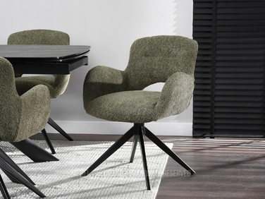Стілець Mebel-Partner, оббивка тканина, зелений, 1 шт.