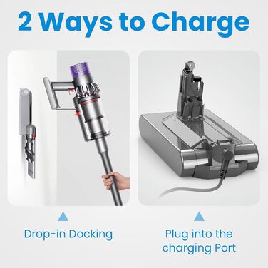 Акумулятор LabTEC V11 25.2V 3900mAh для Dyson V11 (гвинтовий тип) SV14 Absolute/Complete/Fluffy з кришкою, фільтром, щіткою, гвинтом, Li-ion, для бездротового пилососа (не підходить для Button Style)