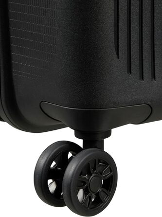 Валіза American Tourister Aerostep Spinner S, розширювана, 55 см, 36/40 л, чорна, ручна поклажа