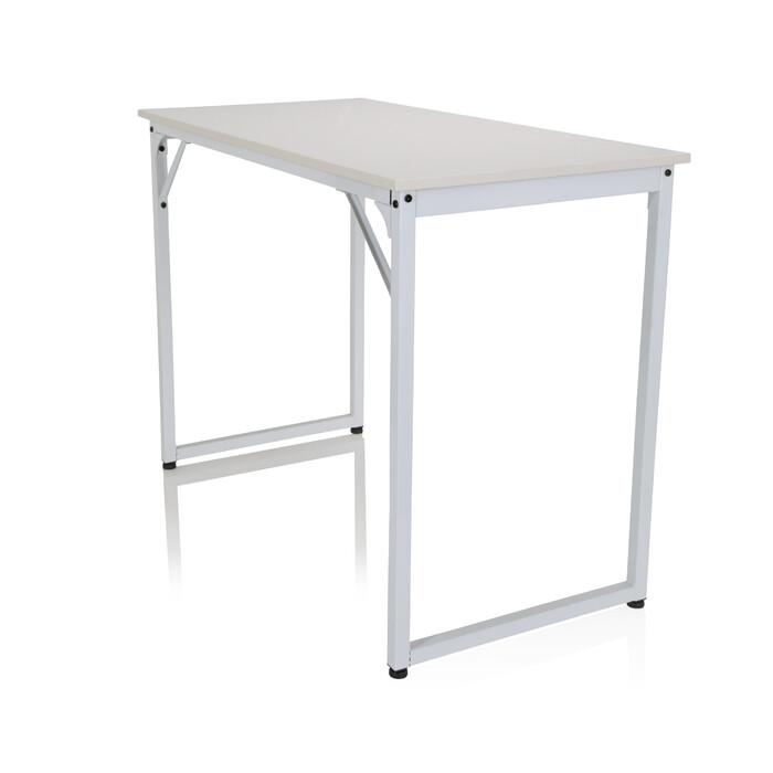 Письмовий стіл для комп'ютера WORKSPACE I 100 x 50 см, білий, hjh OFFICE