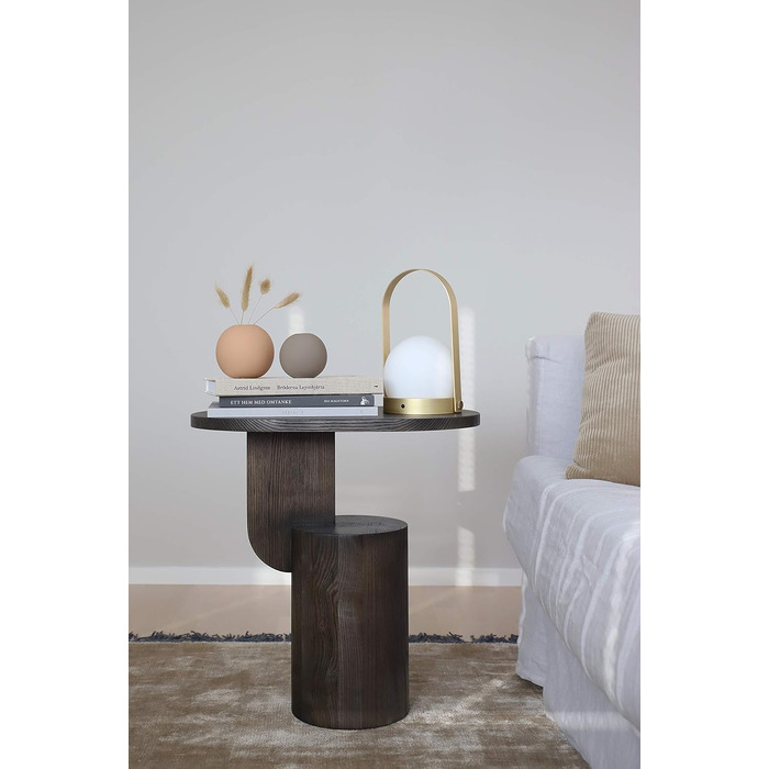 Ваза куля Cooee Design з порцеляни, 10 см, колір Café Au Lait, ручна робота, HI-028-02-BK