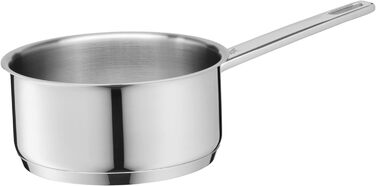 Набір каструль WMF Compact Cuisine 5 предметів, індукційний, нержавіюча сталь, з кришками, полірований Cromargan, без покриття, з внутрішньою шкалою