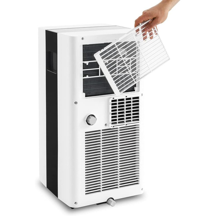 Мобільний кондиціонер TROTEC PAC 2600 X 3-в-1: охолодження, вентиляція, осушення, 2,6 кВт (9000 BTU/год) для приміщень до 34 м², 2 швидкості вентиляції