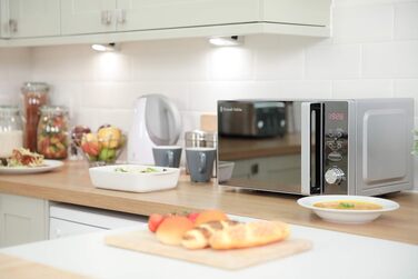 Компактна мікрохвильова піч Russell Hobbs RHM2076S, 800 Вт, 20 л, срібляста