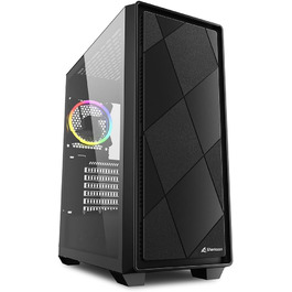 Корпус для ПК Sharkoon VS8 RGB Midi ATX, чорний