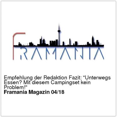 Semptec Urban Survival Technology Набір посуду для кемпінгу 6-в-1 з нержавіючої сталі зі столовими приборами та спиртовим пальником