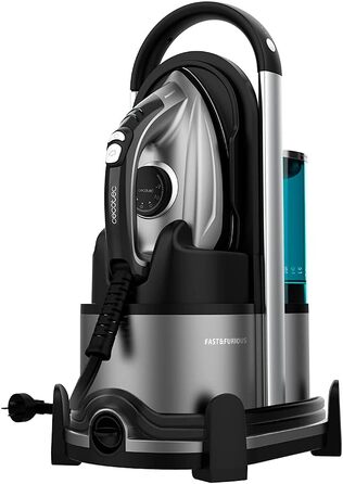Парова праска Cecotec Fast&Furious 9050 X-Treme, 2600 Вт, 8 бар, керамічна підошва, безперервна подача пари 240 г/хв, паровий удар 550 г/хв, система безпеки, з вішалкою