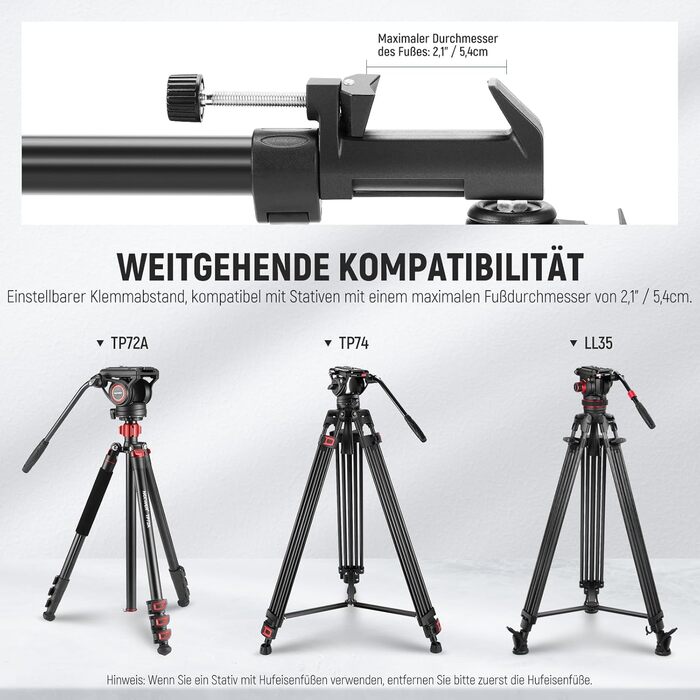 Neewer професійний важкий фотостатив-доллі з гумовими колесами та регульованими кріпленнями для ніг для Canon, Nikon, Sony DSLR, відеокамер, освітлення