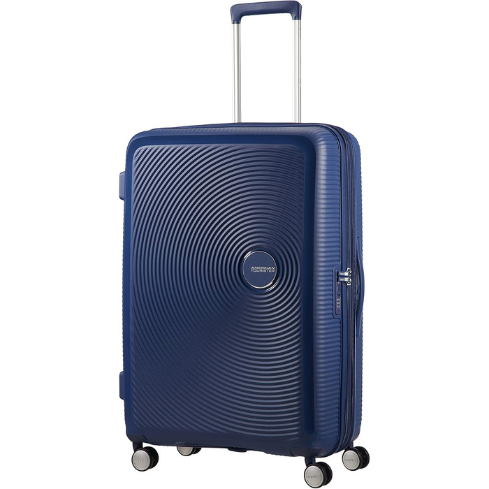 Валіза American Tourister Soundbox Spinner L, розширена, 77 см, 97/110 л, темно-синя (Midnight Navy)