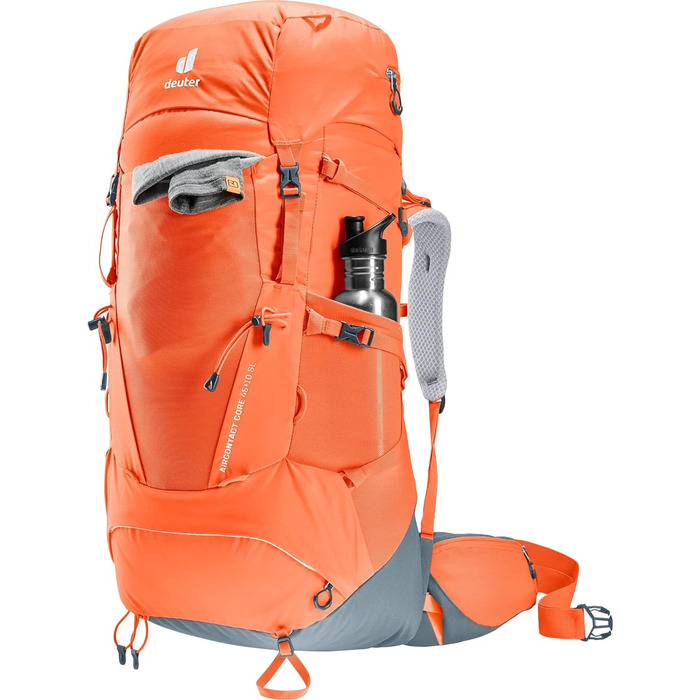 Жіночий трекінговий рюкзак Deuter Aircontact Core 45+10 л, паприка-графіт