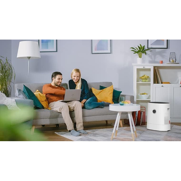 Зволожувач повітря BONECO W220, 6 л, для кімнат до 50 м², дуже тихий <35 дБ, 2 режими, авто-вимкнення, верхнє наповнення, білий