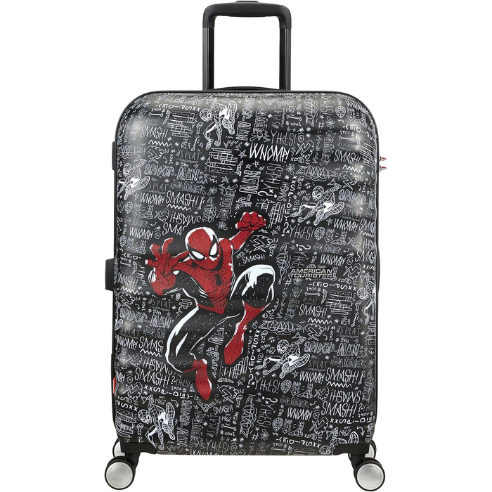 Дорожня валіза American Tourister Marvel Legends Spinner S 55 см, 36 л, багатобарвна (Captain America City), матова