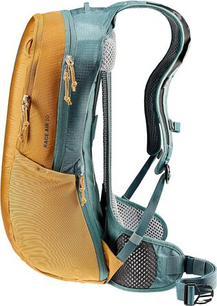 Велорюкзак Deuter Race Air 10, 10 л, кориця/синій, для велосипеда