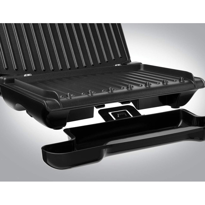 Контактний гриль George Foreman 24x17 см, червоний, для м'яса, риби, овочів, паніні та сендвічів, компактний, до 3 порцій, зменшує до 42% жиру