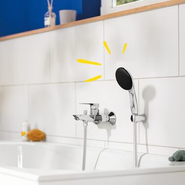 Душовий набір GROHE Vitalio 110: ручна лійка з шлангом 1.5м, економна (8 л/хв), 1 режим струменя, хром, 26720001