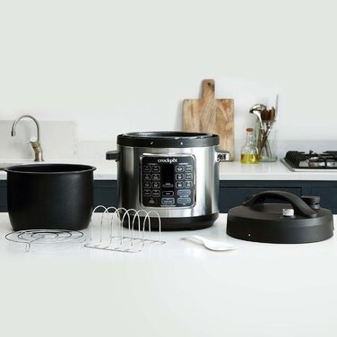 Мультиварка Crockpot Turbo Express 14-в-1, 5,6 л, скороварка, пароварка, шеф-гарячий, для 6+ осіб, модель CSC062X