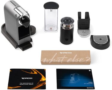 Кавомашина Nespresso Krups Citiz & Milk XN741B с автоматичним відключенням, срібна