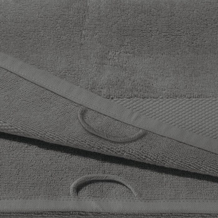Рушники Erwin Müller Sindelfingen 6 шт. махрові, 50x100 см, антрацит, придатні для кип'ятіння