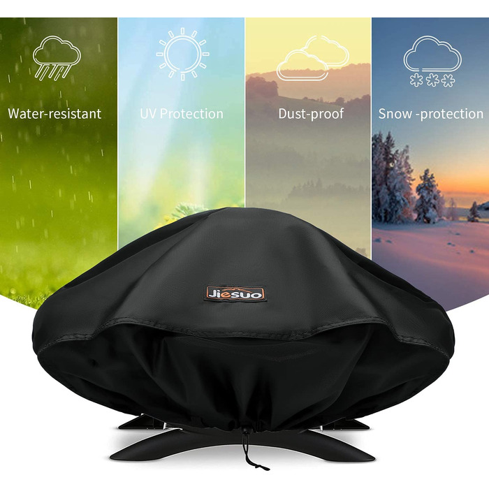 Чохол для гриля JIESUO для Weber Q Series, захисний чохол для грилів Weber Q2000 і Q200, водонепроникний, переносний