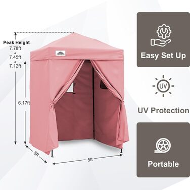 Розкладана переодягальня EAGLE PEAK Flex Ultra Compact - 1.2 x 1.2 м, біла, для басейну, фотосесій та кемпінгу